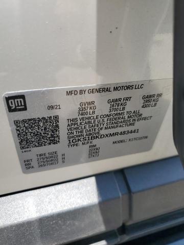 1GKS1BKDXMR483441 GMC YUKON SLT
