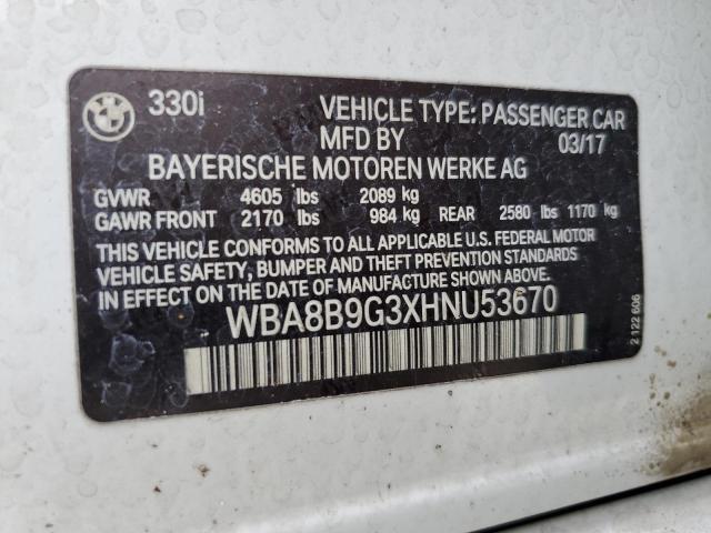 WBA8B9G3XHNU53670 BMW 330 I