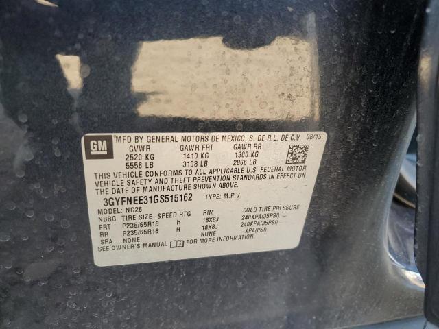 3GYFNEE31GS515162 Cadillac Srx Luxury Collection