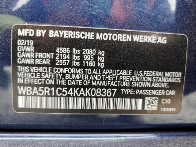 WBA5R1C54KAK08367 BMW 330I