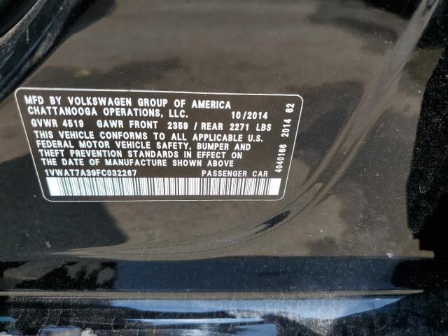 1VWAT7A39FC032267 Volkswagen PASSAT S