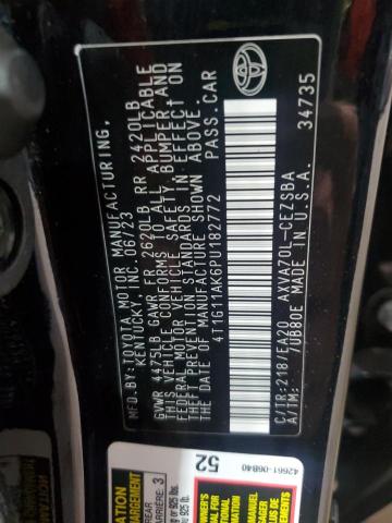 4T1G11AK6PU182772 Toyota Camry Se N