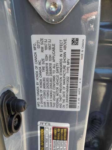 2HKRW1H84MH412632 Honda CR-V EXL