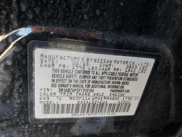 3N1AB7AP3FY319154 Nissan SENTRA S