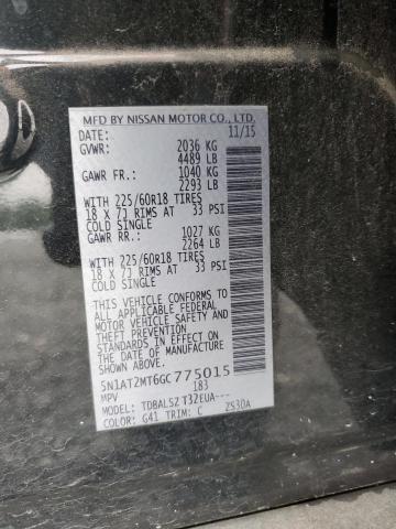 5N1AT2MT6GC775015 Nissan ROGUE S