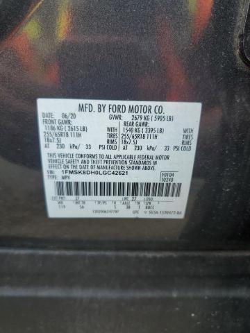 1FMSK8DH0LGC42621 Ford EXPLORER X