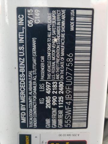 55SWF4JB9FU077586 Mercedes-Benz C 300