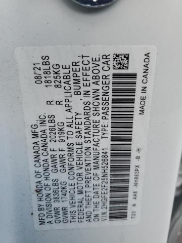 2HGFE2F25NH526841 Honda Civic Lx