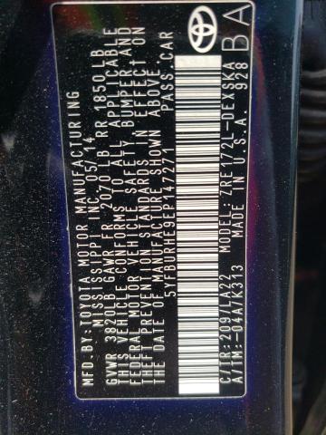 5YFBURHE9EP147271 Toyota COROLLA L