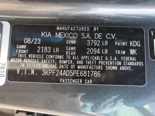 3KPF24AD5PE681786 KIA FORTE LX