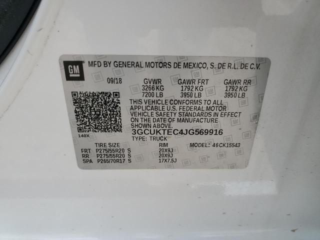 3GCUKTEC4JG569916 Chevrolet Silverado