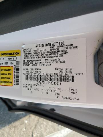 3FA6P0SU4HR330019 Ford FUSION TIT