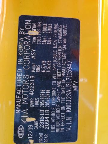 KNDJ23AU3L7115947 KIA SOUL LX