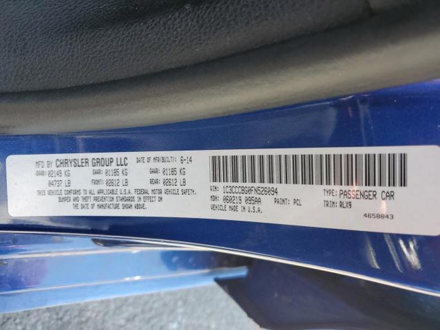 1C3CCCBG0FN526094 Chrysler 200 S