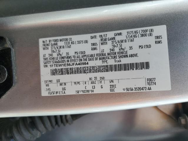 1FTEW1E56JFA40984 Ford F150 SUPER