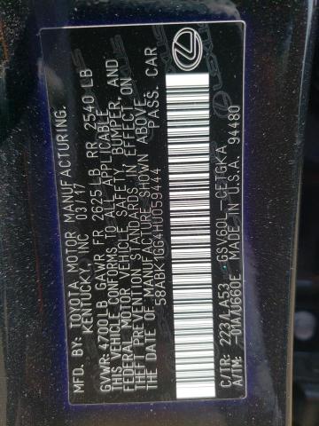 58ABK1GG4HU059444 Lexus ES 350