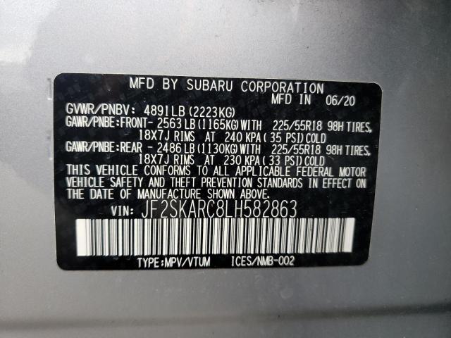 JF2SKARC8LH582863 Subaru FORESTER S