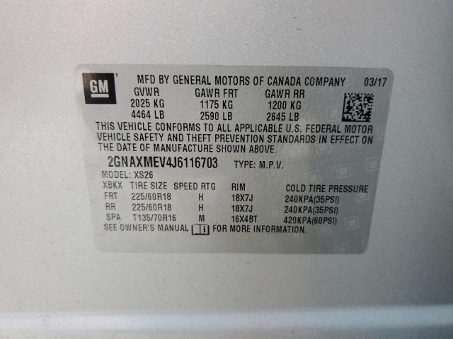 2GNAXMEV4J6116703 Chevrolet EQUINOX PR