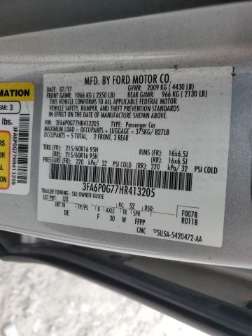 3FA6P0G77HR413205 Ford FUSION S