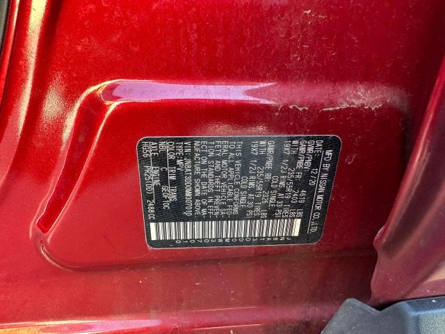 JN8AT3DD0MW307010 Nissan Rogue Plat