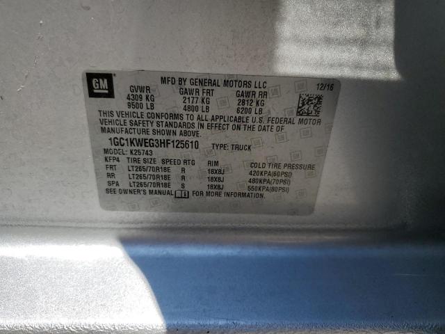 1GC1KWEG3HF125610 Chevrolet Silverado