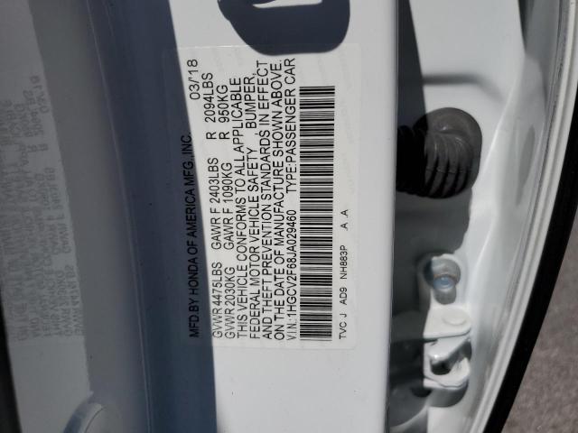 1HGCV2F68JA029460 Honda ACCORD EXL