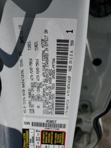5TFCZ5AN5KX175252 Toyota TACOMA DOU