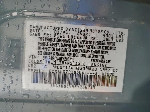 3N1AB8CV4RY286719 Nissan SENTRA SV