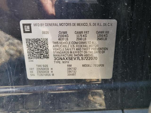 3GNAXSEV7LS722070 Chevrolet EQUINOX LS