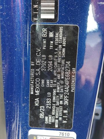 3KPF24AD4PE682704 KIA FORTE LX