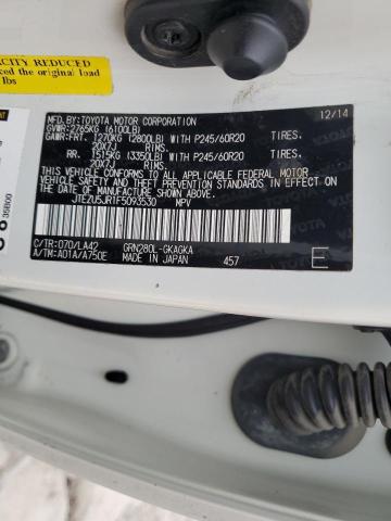JTEZU5JR1F5093530 Toyota 4RUNNER SR