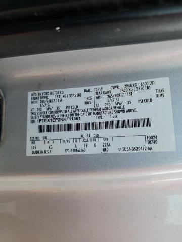 1FTEX1EP2KKF11861 Ford F150 SUPER