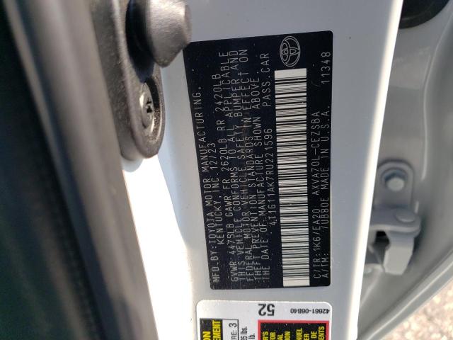 4T1G11AK7RU221596 Toyota Camry Se N