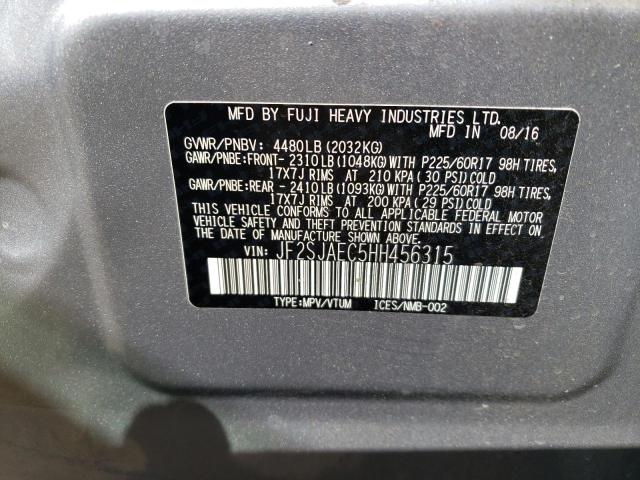 JF2SJAEC5HH456315 Subaru FORESTER 2
