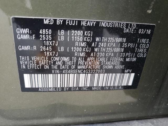 4S4BSENC4G3322003 Subaru OUTBACK 3.