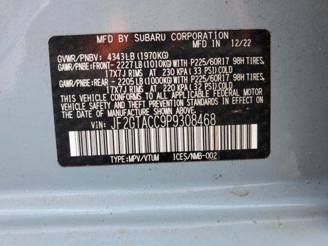 JF2GTACC9P9308468 Subaru Crosstrek
