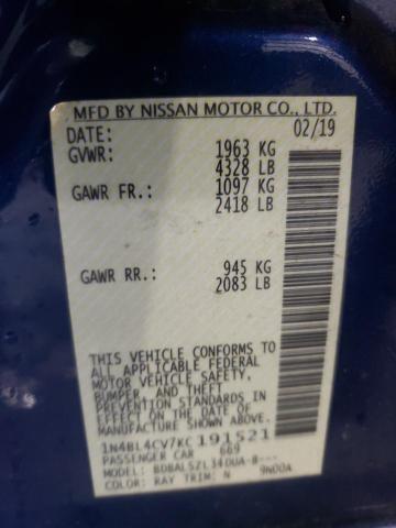 1N4BL4CV7KC191521 Nissan ALTIMA SR