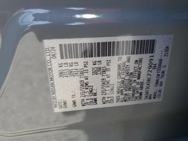 5N1BT3CA5RC729091 Nissan Rogue Sl