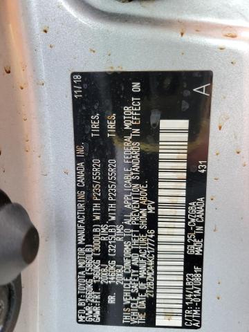 2T2BZMCA4KC177746 Lexus RX 350 BAS
