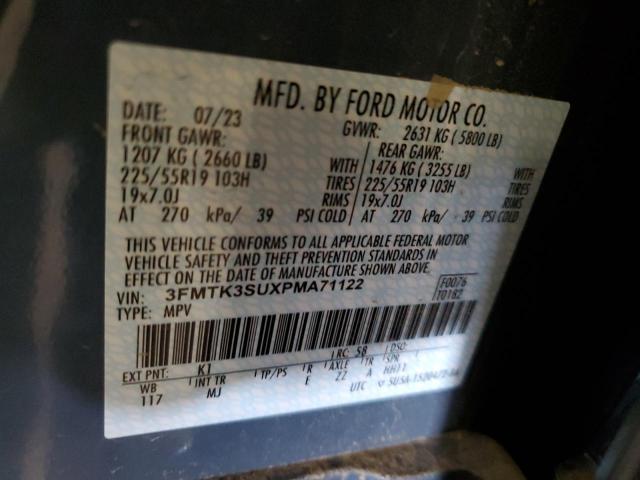 3FMTK3SUXPMA71122 Ford MUSTANG MA