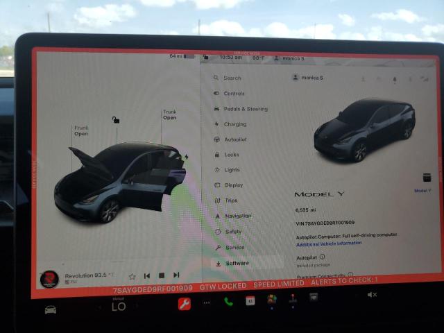 7SAYGDED9RF001909 Tesla Model Y