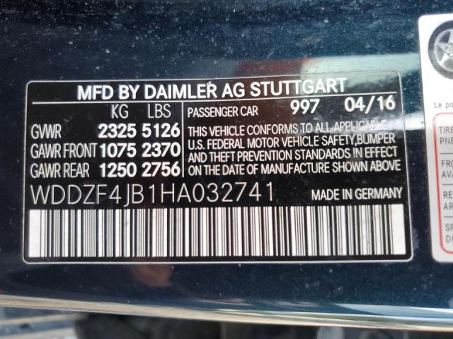 WDDZF4JB1HA032741 Mercedes-Benz E 300