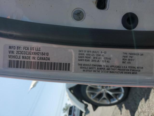 2C3CDZJGXNH218410 Dodge Challenger