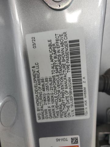 2022 ACURA TLX TECH A 19UUB5F58NA002464  64660004