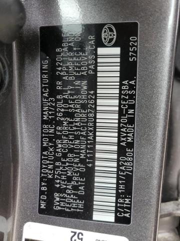 4T1T11AKXRU872624 Toyota Camry Se N