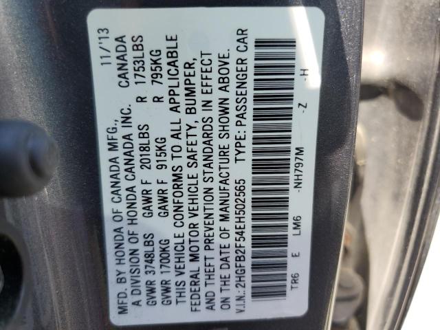 2HGFB2F54EH502565 Honda Civic Lx