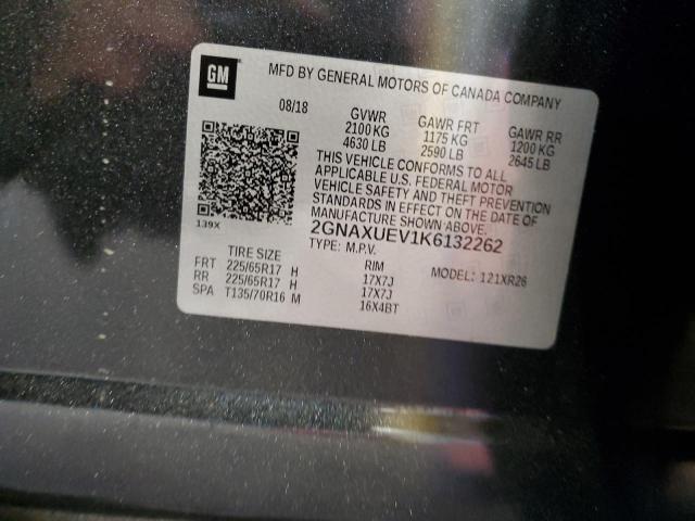 2GNAXUEV1K6132262 Chevrolet EQUINOX LT