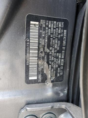 JN1BJ1CRXKW329989 Nissan ROGUE SPOR