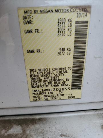 1N4AL3APXFC203855 Nissan ALTIMA 2.5