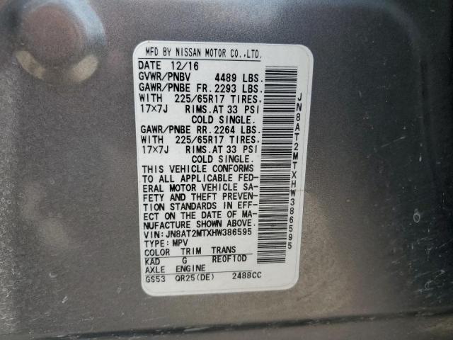 JN8AT2MTXHW386595 Nissan ROGUE S